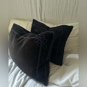 Ralph Lauren Velvet Throw Pillows - Set of 2